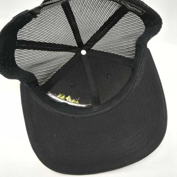 Tek-Solutions Snapback Trucker Hat Black OS Adjustable Mesh Back Richardson - Picture 6 of 9